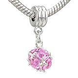 October Birthstone Fancy Dangle Bead - Pandora Charm & Bracelet Compatible