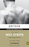 Parissa Tea Tree Wax Strips Natural Hair Removal - For Men - Full Body-made in Canada