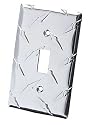 Diamond Plate Single Toggle Light Switch