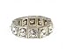 Ring - R36 - Swarovski (tm) Crystal Stretch - Square Style - Size Med ~ Clear