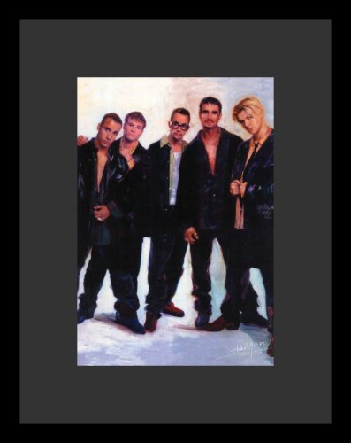 Cover image : Backstreet Boys (In Black) Music Framed & Matted Poster Print - 16