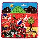 Applique wall hanging, 'A Day in the Mountains'