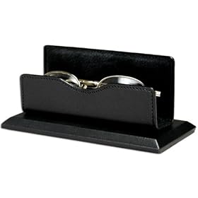 Click here to buy Black Leather Eye Glass Holder by Dacasso.