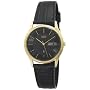 Citizen Men's BK3302-08E Gold-Tone Black Leather Watch