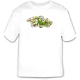 T-shirt with reptile, lacerta, viridis, emerald