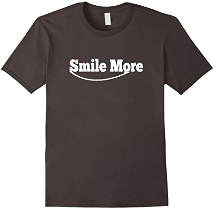 Men's Smile t shirt more Small Asphalt