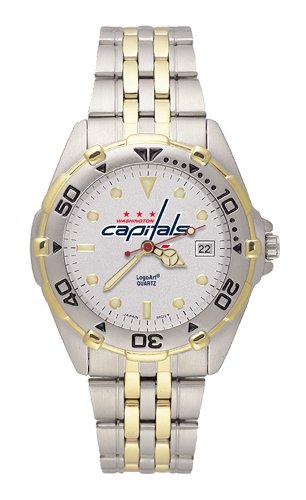 NHL Washington Capitals Men's All Star Watch Stainless Steel Bracelet
