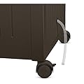 Suncast Resin Wicker Wheeled Cooler with Cabinet