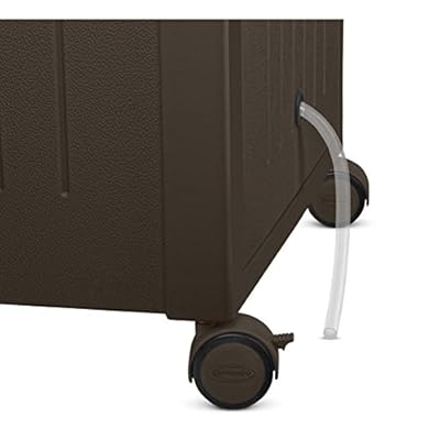 Suncast Resin Wicker Wheeled Cooler with Cabinet