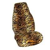 Tiger Design Plush Universal Bucket Seat Cover