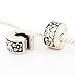 Andante-Stones 925 Silber Bead Clip Stopper mit Blumen Bl�tter Element Kugel f�r European Beads + Organzas�ckchen