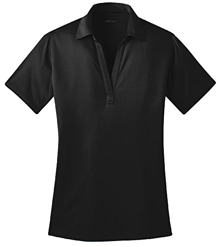 Joe's USA(tm) Silk Touch Golf Polo Shirt, 2XL-Black