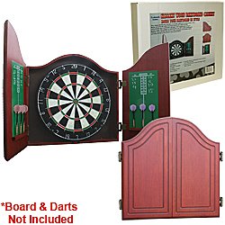 Solid Wood Dartboard Cabinet - Sporting Goods > Darts > Cabinets & Sets