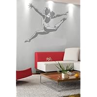 GYMNAST girl Wall SUDDEN SHADOW Applique bedroom DECOR