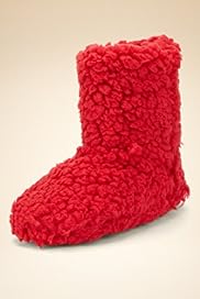 Younger Boys Faux Fur Boot Slippers