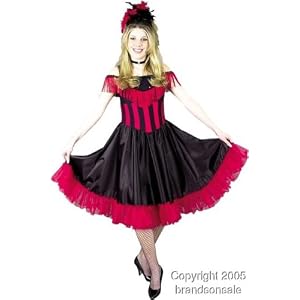 Adult Saloon Girl Costume (Size:Medium 8-10)