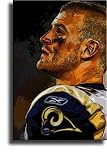 Completely Handpainted American Football Sport Painting, Custom Order FL4466, Oil on Canvas, with Option to Paint Jerry, Brett & Co. from Any Other Favorite Photograph or Picture, Unframed, Size 16" x 24" inch