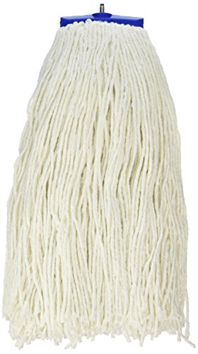 Boardwalk 724REA Cut-End Lie-Flat Wet Mop Head, Rayon, 24oz, White