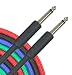 Musicians Gear Braided Instrument Cable 1/4", Blue 10 Foot