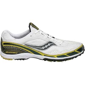 Saucony Kilkenny XC 3 Mens Cross Country Shoes - White Green Gold by Saucony