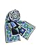 Emilio Pucci Atom Printed Silk Oblong Scarf Blue