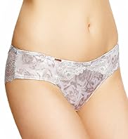 Rosie for Autograph Damask Rose Print Brazilian Knickers with Silk
