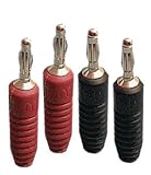 MONSTER CABLE MTR-H Extra Thick Banana Type Connectors ? 2 Pairs
