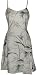 Mini Sundress - Women's Bamboo Paradise Spaghetti Strap A Line Hawaiian Aloha Princess Seam Herringbone Ryaon Sun Dress in Cream - S