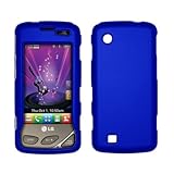 Premium Blue Rubberized Snap-On Cover Hard Case Cell Phone Protector for LG ....