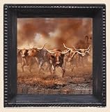 Day of the Horns Bronze Drink Coasters - Style AUWL1