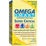 Omega Smart Ultimate Fish Oils Super Critical Orange Flavor 30 softgels ~ Omega