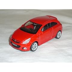 OPEL CORSA ROT D 3 T�RER 1/43 WELLY MODELL AUTO MODELLAUTO