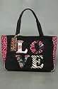 Betsey Johnson The Totally in Love E/W Tote in Black,Bags (Handbags/Totes) for Women