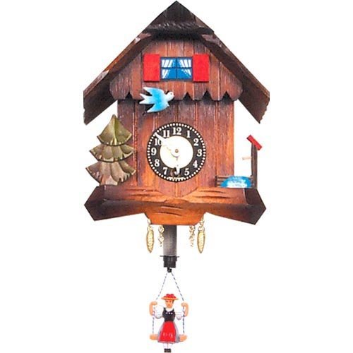 Blue Bird Cuckoo Clock - Wood