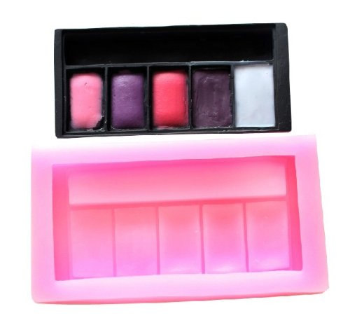 Wholeport Lip Gloss Fondant and Gum Paste Silicone Resin Candy Molds Baking Molds Cake Decoration