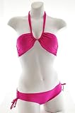 Women's Two piece halter bikini swimwear with removable padding - Style F