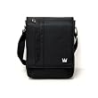 CaseCrown Vertical Multi Pocket Messenger Bag - Black for Acer Aspire One Pro 11.6-inch Netbook