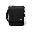 CaseCrown Vertical Multi Pocket Messenger Bag (Black) For Acer Aspire One Pro 11.6-inch Netbook