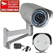 VideoSecu Outdoor Day Night Vision 600TVL Security Camera 1/3" Sony CCD 6-15mm Zoom Lens 48 Infrared Leds with Free Power Supply C35