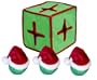 Kyjen Holiday I-Qube Puzzle Plush Interactive Dog Toy, Large