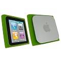 iGadgitz Green Silicone Skin Case Cover for Apple iPod Nano 6th Generation 8gb, 16gb + Screen Protector