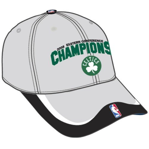 Buy Boston Celtics Black Gray 2008 NBA Eastern Conference Champions Adjustable Hat by Football Fanatics