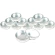 12 Round Metal Storage Container Seed Bead Craft Parts