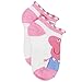 Peppa Pig Little Girls 6 pack Socks (4-6 Toddler, Ballet Pink No Show)