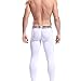 ZIHAN Men's Bamboo Fiber Low Rise Skinny Leggings Pants Medium White