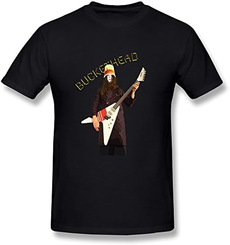 JIAA Buckethead Logo Cotton O-Neck T Shirt For Mens Black XXL