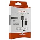 V-MODA Tuono 3.75-Inch Apple USB to Lightning Cable (Black)