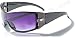 DG08 Sleek Designer Sunglasses Black with Amber