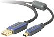 Belkin BKNAV2220106 PureAV Digital Camera Cable Hi-Speed USB 2.0 Mini B Cable 6 Feet