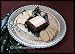 Mariposa Pearled Round Platter w/Wood
